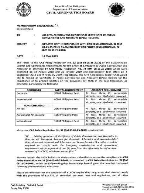 naris doh|Memorandum Circular No. 04.